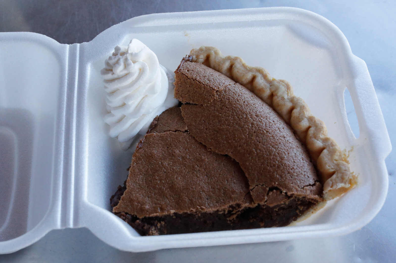 Chocolate chess pie at BiscuitLife